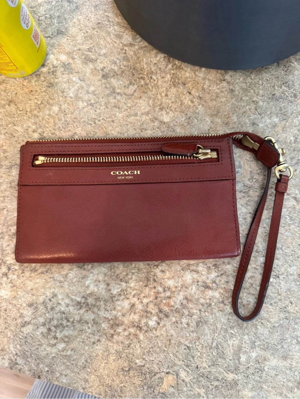 COACH Leather Wristlet